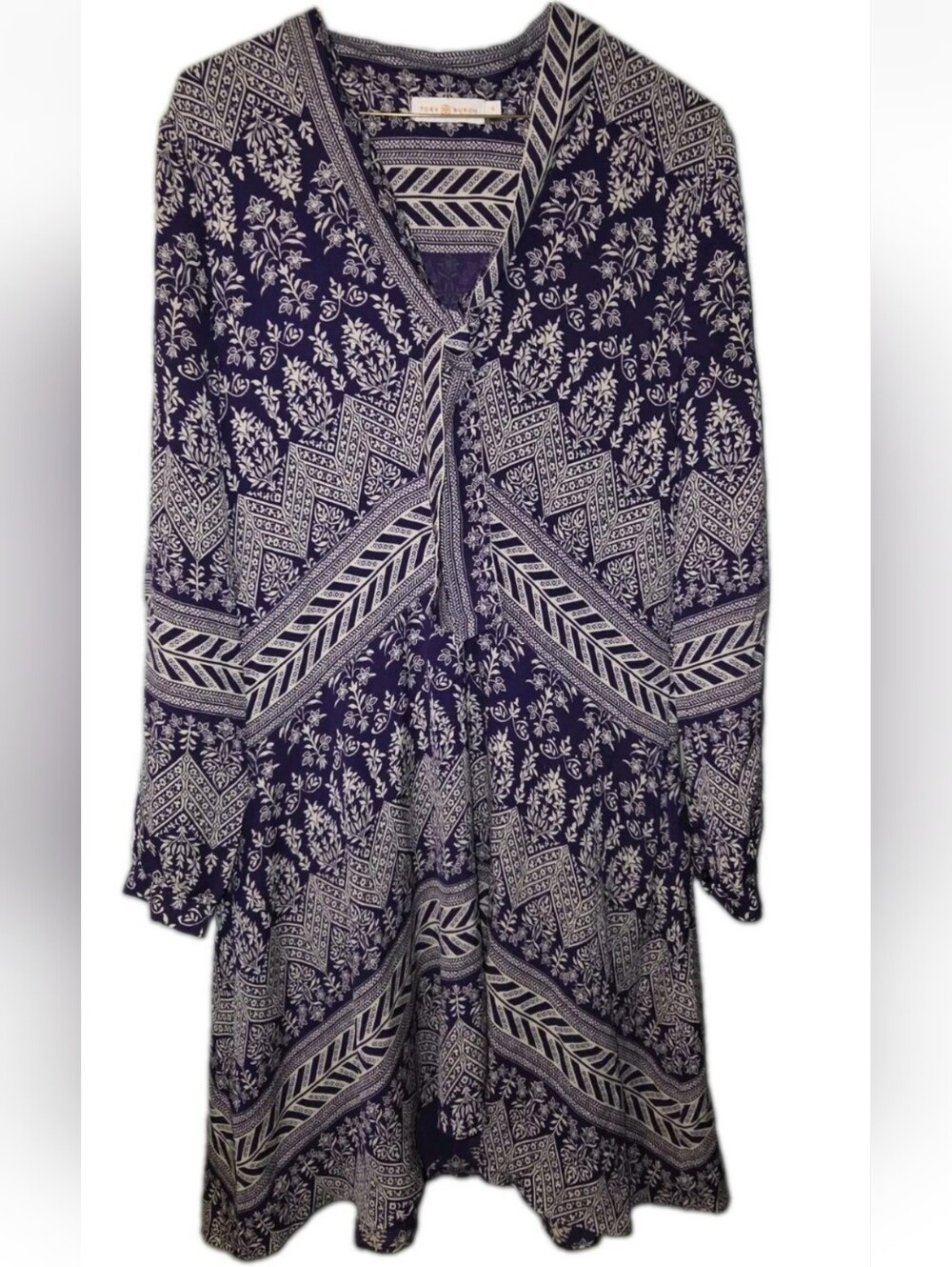 Tory Burch Dress Women's 10 Bourdelle Silk Tunic Boho Quiet Luxury